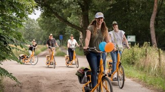 Bedrijfsuitje / Vrijgezellenfeest E-loopfiets rijden