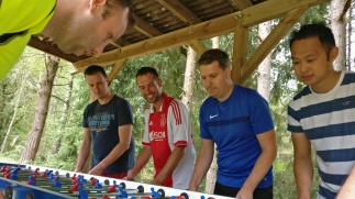 Bedrijfsuitje / Vrijgezellenfeest Tafelvoetbal XXL